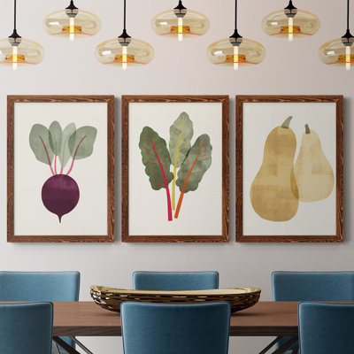 Toile encadrée organique Premium Veg IX - prête à être accrochée
