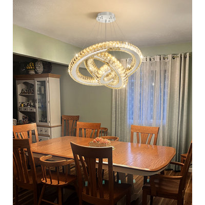 Modern Dimmable 3 Rings Led Chandelier