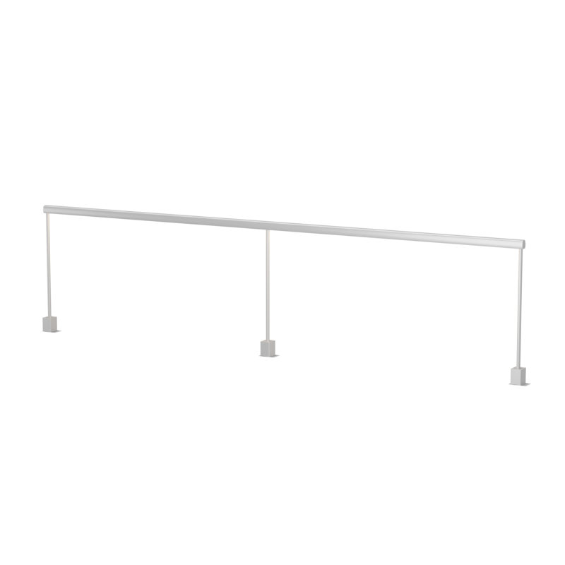 Sobre Table Lamp, 19.38" H x 72" W x 1.26" D, Silver