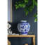 Vase décoratif bleu et blanc