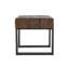 Duarte 30" Industrial Reclaimed Solid Wood End Table In Brown