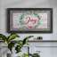 Joy Joy Wreath, toile encadrée de qualité supérieure - prête à être accrochée-88113409-88113410