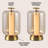 Milou 10.75" Vintage Glam Lantern Rechargeable/Cordless Dimmable Integrated LED Table Lamp with Touch Sensor-115993518