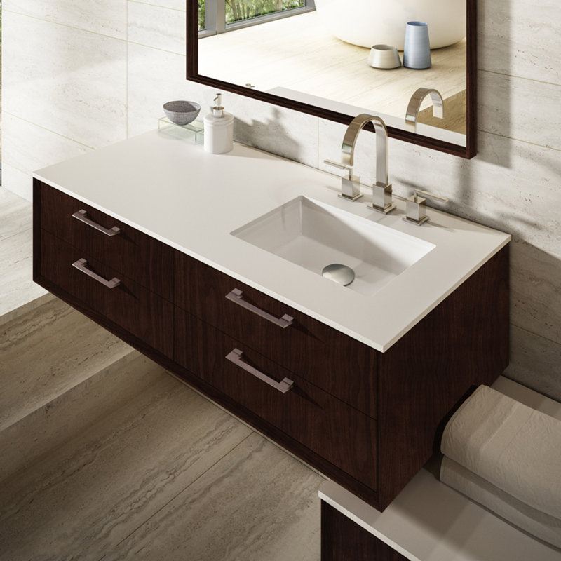 Kubista Widespread Bathroom Faucet with Drain Assembly, Brushed Nickel