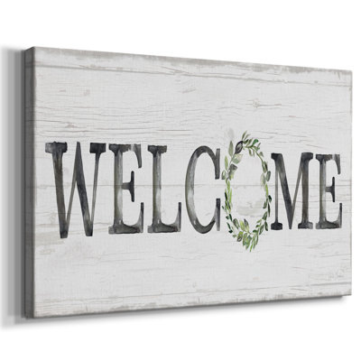 Welcome Wreath -Gallery Wrapped Cavas