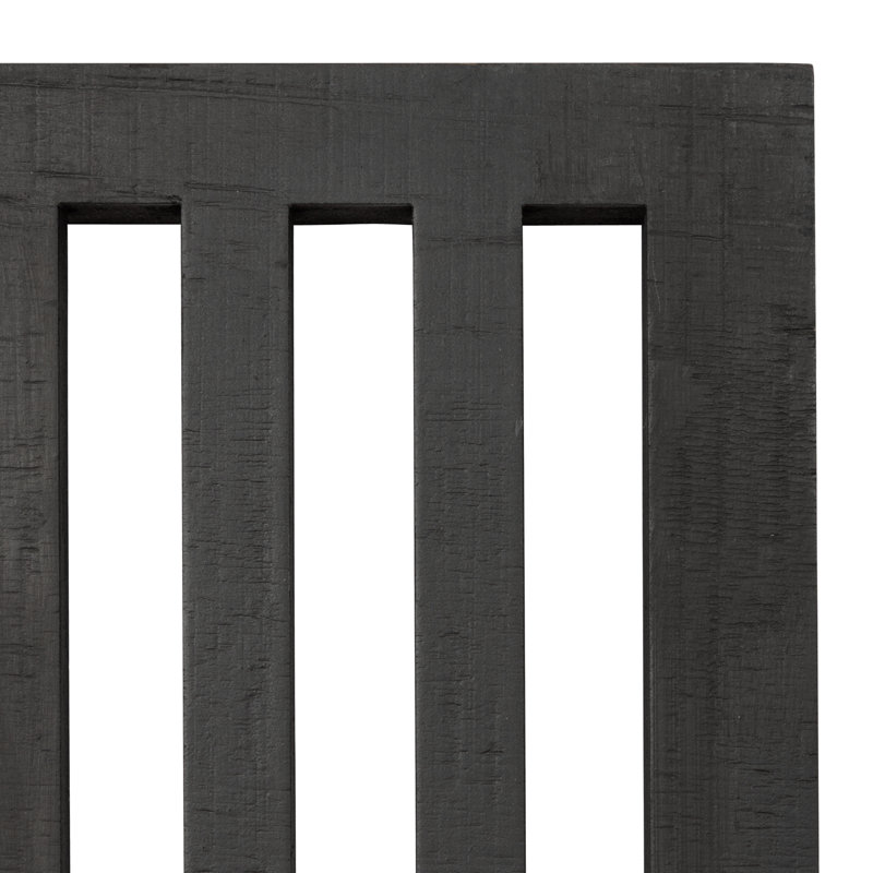 Black and Gray Modern Wood 2-Piece Wall Art Set