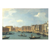 View Of The Canal Of Santa Chiara Print by Antonio Canaletto