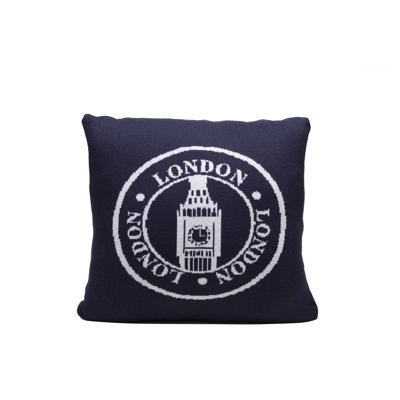 Cotton Blend Reversible Throw Pillow