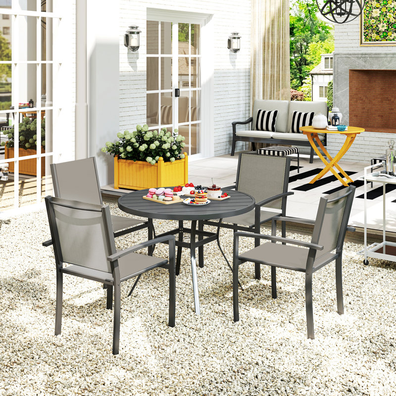 4 - Person Patio Dining Set with Round Table