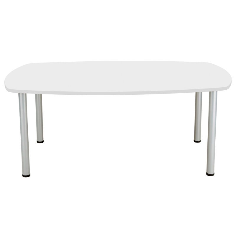 Bouton 180cm Boat Shaped Conference Table, White
