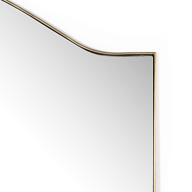Jacques Arch Metal Mirror, Antique Brass