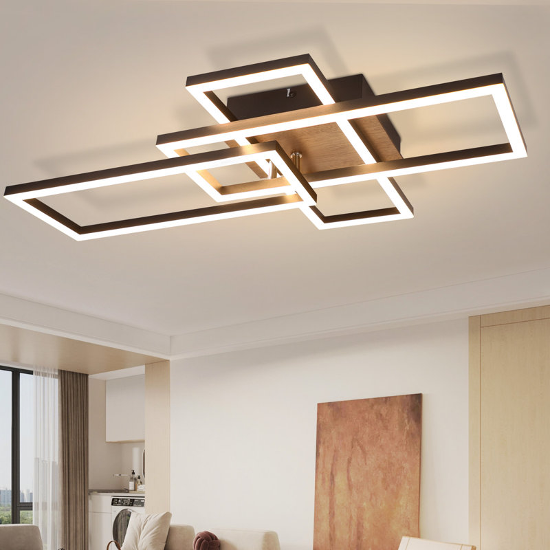 Darnee Metro Lane Flush Ceiling Light, 3-Lights