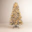 4.5/5.5/6.5/7/7.5/8/9 FT Prelit Snow Flocked Artificial Christmas Tree with Incandescent Warm White Lights, Sturdy Metal Hinges & Collapsible Base, Easy Assembly, Snow Flocked Full Prelighted Xmas Tree W Branch Tips, White-1410641379