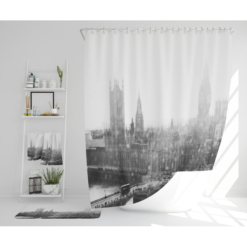 Neimar Polyester Shower Curtain Set