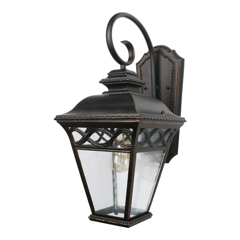 Éclairage extérieur 1 lumière en bronze huilé