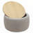 Round Storage Ottoman,Work as End table and Ottoman-1174958152