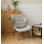 Fauteuil à oreilles capitonné Jeyshan