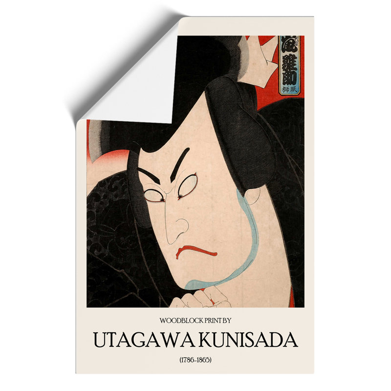 Hinasuke Arashi Ii by Utagawa Kunisada - No Frame Painting, 59cm H x 42cm W x 0.1cm D