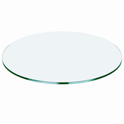 30" Round Glass Table Top - 1/4" Thick Round Polished Edge Tempered Glass, Replacement Glass Top for Kitchen/Patio