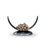 Anona 37'' W Metal Log Rack