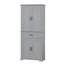 Grey Bathroom Storage Cabinet with Doors and Drawer, Adjustable Shelf, Multiple Storage Space for Bathroom Organization