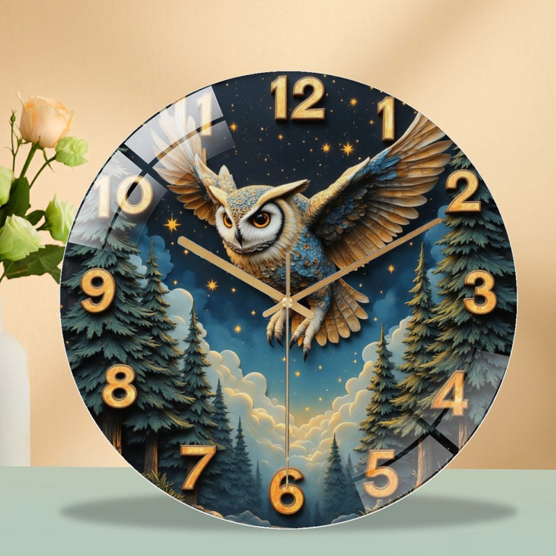 Horloge murale Owl