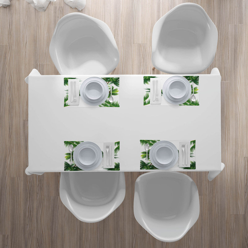 Polyester Floral Rectangle Placemat