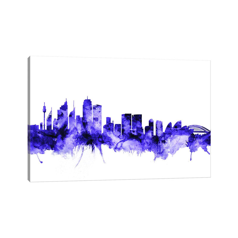 Sydney, Australia Skyline by Michael Tompsett - 1 Piece Wrapped Canvas Wall Art, 152.5 cm H x 101.5 cm W