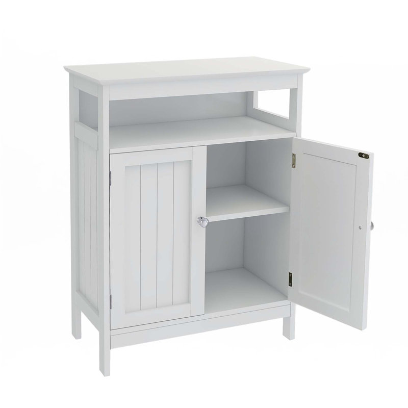 Bathroom Standing Storage With Double Shutter Doors Cabinet