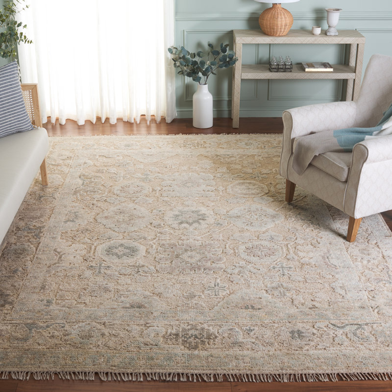 Tapis oriental en laine nouée à la main Samarkand 301, Rectangulaire 8 pi x 10 pi