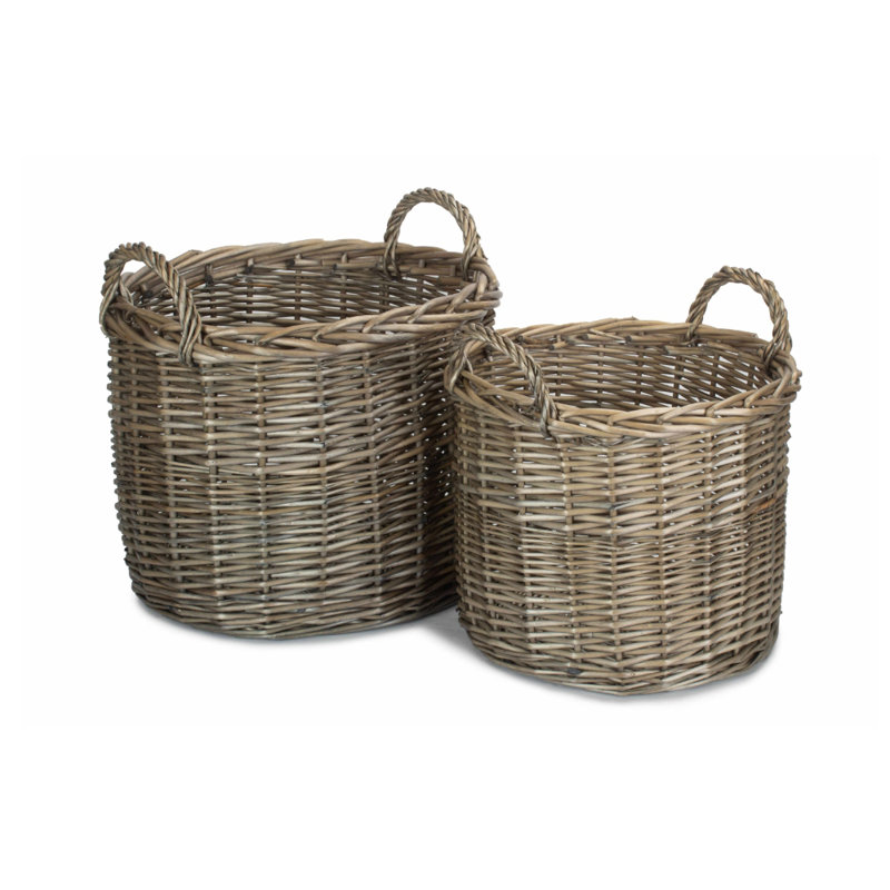 Edgao Rattan Log Carrier