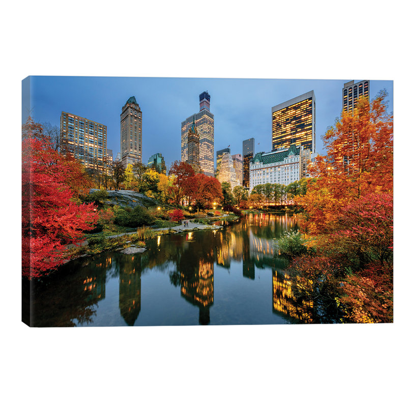 Central Park - No Frame Print on Canvas, 101.6 cm H x 66.04 cm W x 3.175 cm D