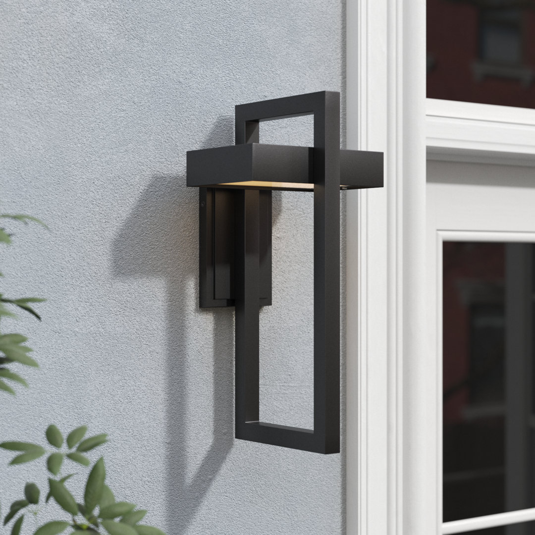 Giddens 1 - Bulb Integrated LED Outdoor Flush Mount Wade Logan® 