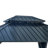 Hardtop Gazebo With Galvanized Steel Double Roof, Sturdy Aluminum Frame, Curtains, And Netting For Patio, Lawn, And Garden