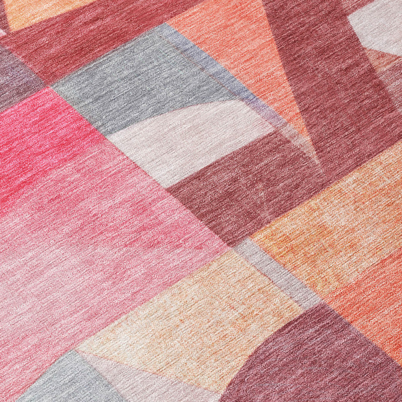 Tapis paprika intérieur / extérieur lavable à la machine, Tapis de couloir 2 pi 3 po x 7 pi 6 po