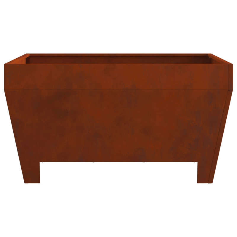 Acier vieilli brun 31,50 x 31,50 x 16,93 po vidaXL, H 16,9 po x l 31,5 po x P 31,5 po, Brun