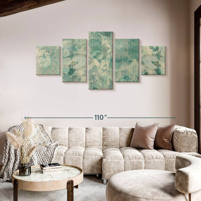 Fleurs de rêve en fleurs, H 42 po x l 92 po