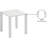 Rectangular Metal Outdoor Side Table , 16.5'' in. W 16.5'' in. D-84469527