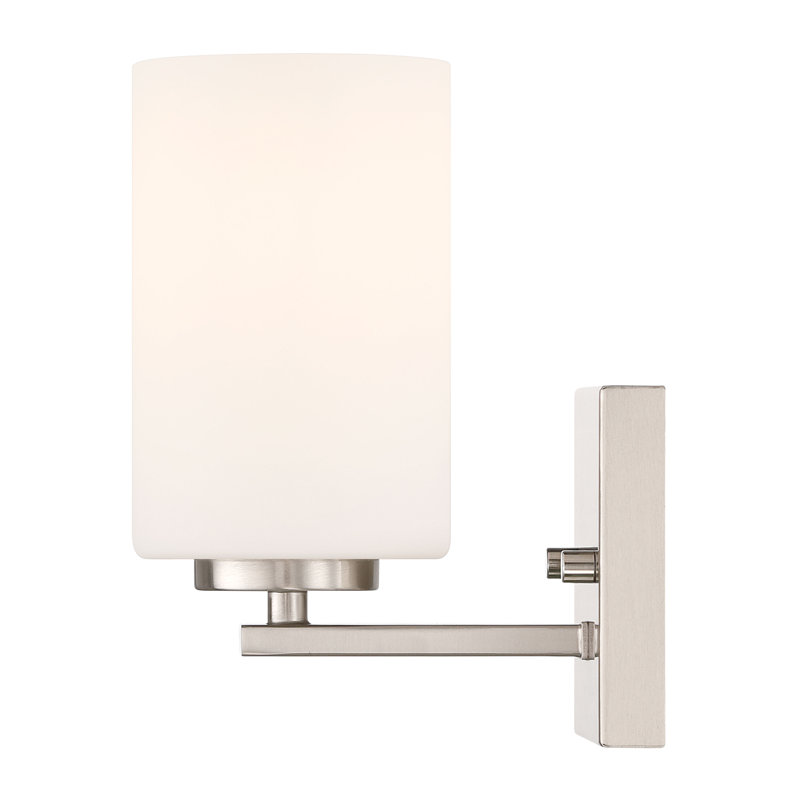 Denchev Wall Sconce, Nickel brossé