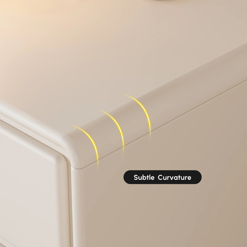 Modern 2-Drawer Smart Nightstand With LED
