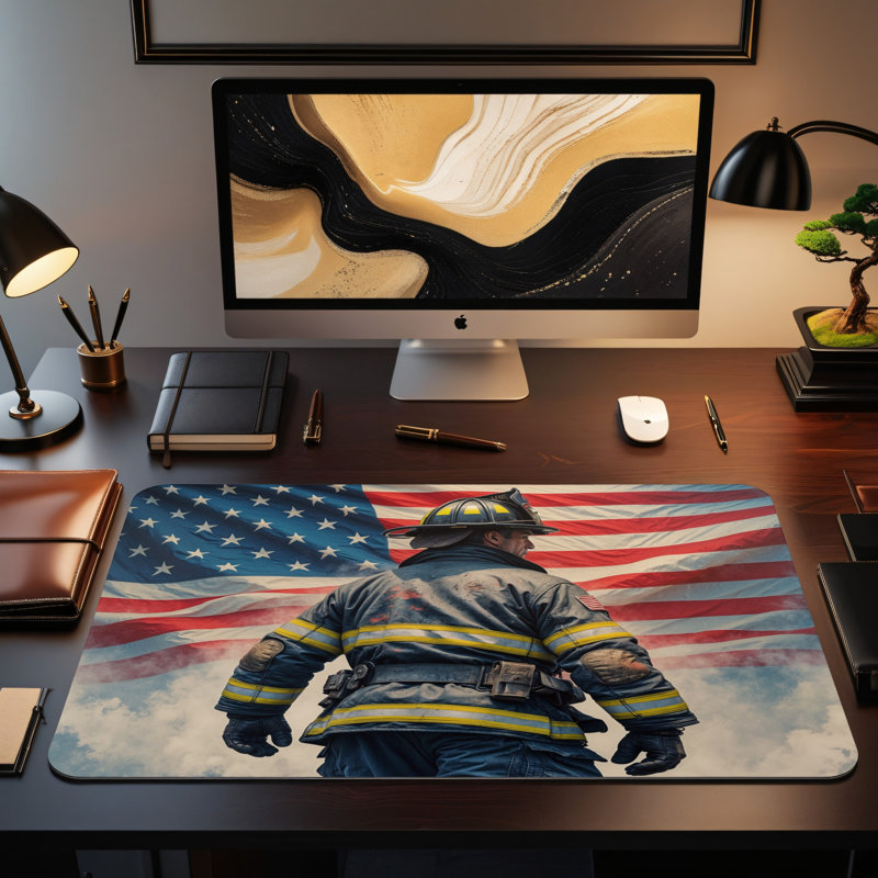 Polyester Desk Pad, 14.4x12.1