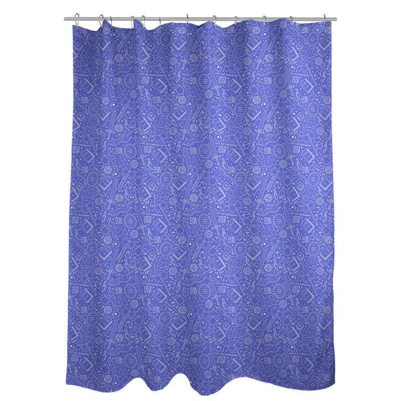 Katelyn Elizabeth Shower Curtain, Blue/White