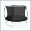 Trampoline 12 pi (trampoline double couleur), trampoline pour enfants et adultes avec filet et échelle, poteau de clôture incurvé