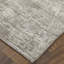 Tapis abstrait en viscose tissé à la main gris / ivoire-1377405626