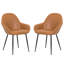 Chaise rembourrée moderne Girardi - Siège d'appoint sans accoudoirs avec pieds en métal pour la cuisine ou le bureau-1498376339