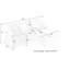 Velours côtelé blanc 82 po avec coussins en éponge à mémoire de forme et pieds de rangement pour 4 coussins décoratifs