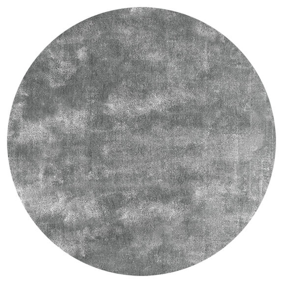 Ground Control Area Rug in Gray, Round 4'11"