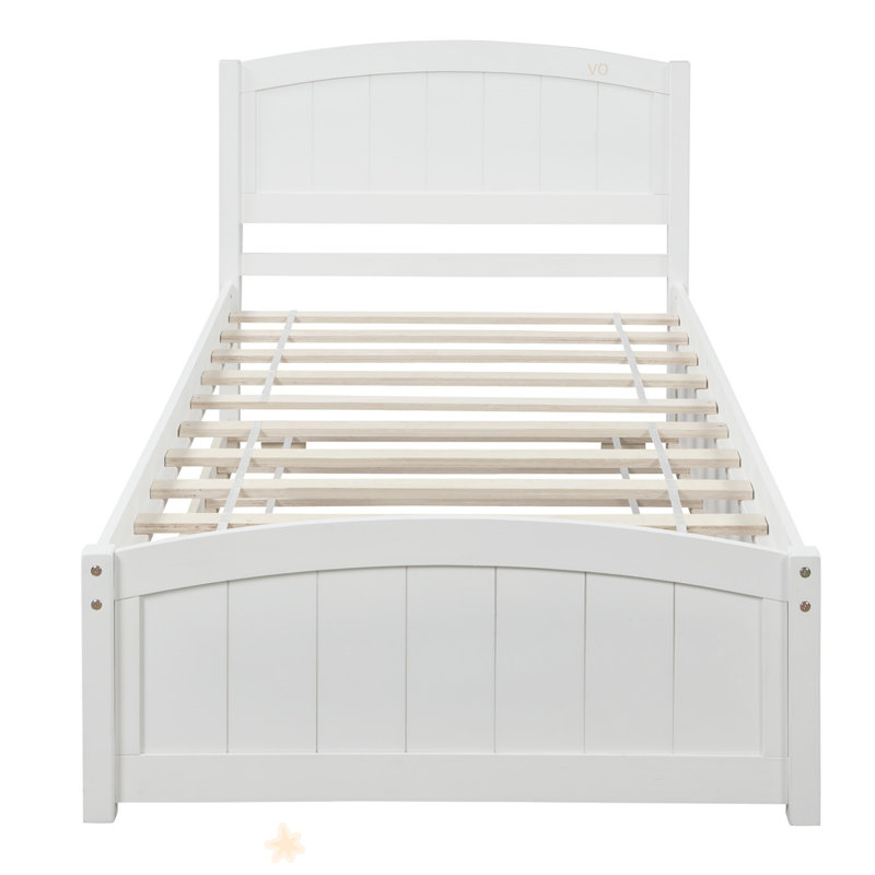 Lit plateforme simple avec lit gigogne