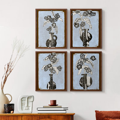 " Marbling VI " 4 - Pieces