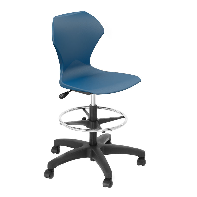 Apex Series Drafting Chair, Navy